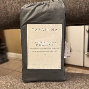 Temperature balancing pillowcase set king new